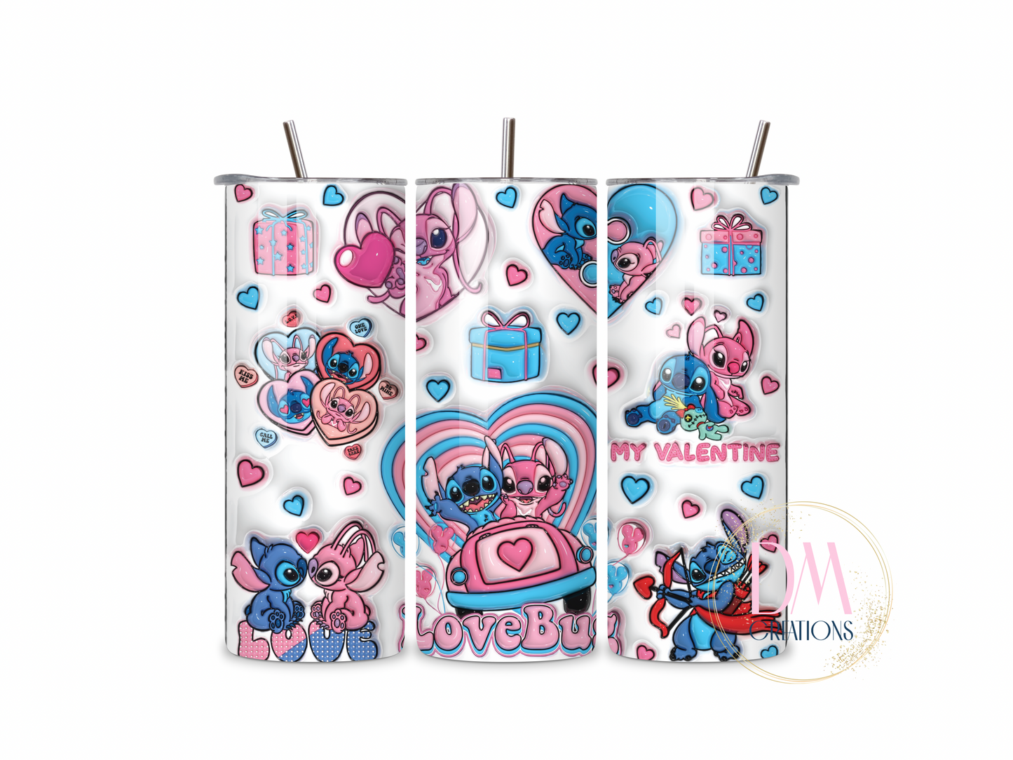 Vaso térmico 3D Stitch love