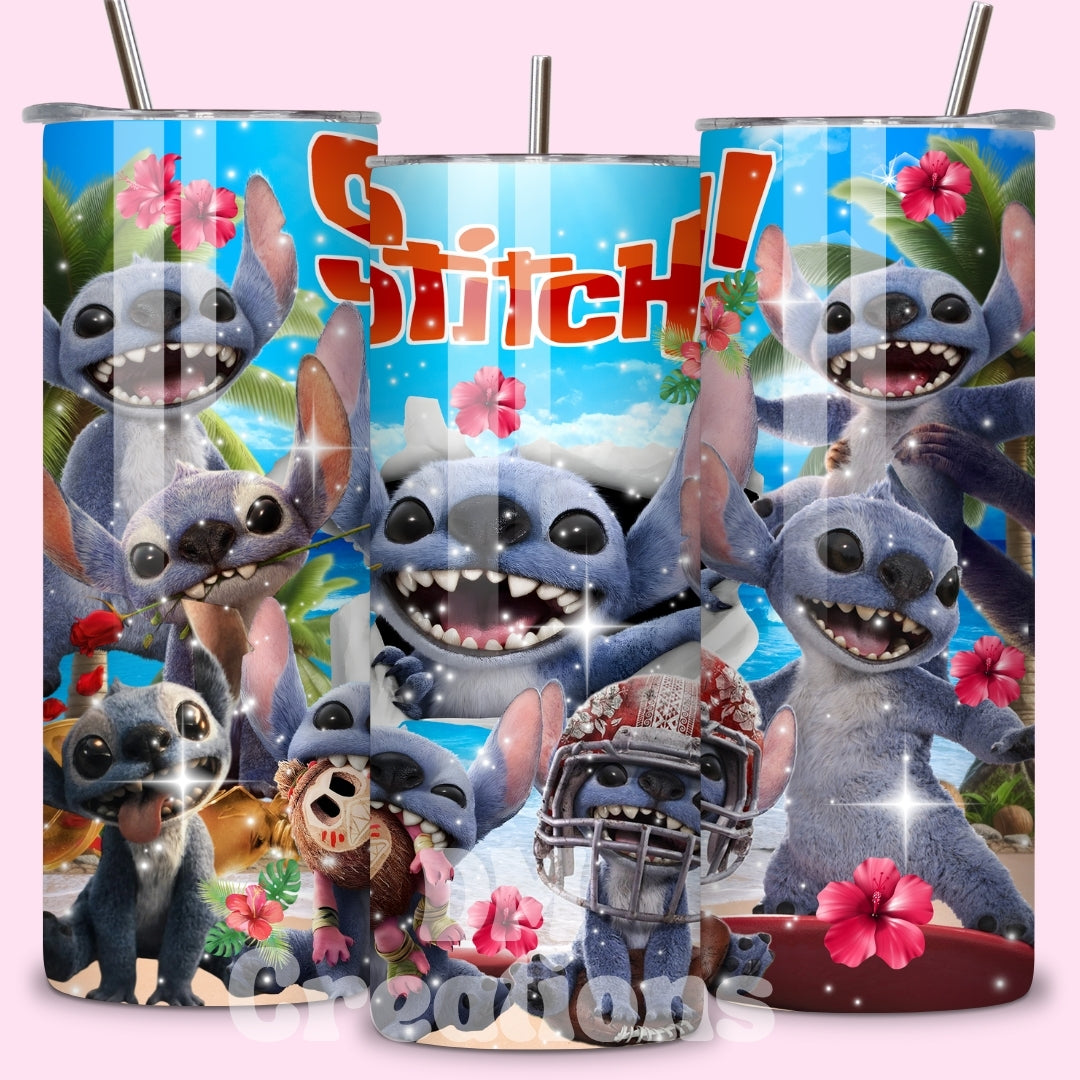 Vaso termico 20oz “Amor Aloha” – Stitch & Flores