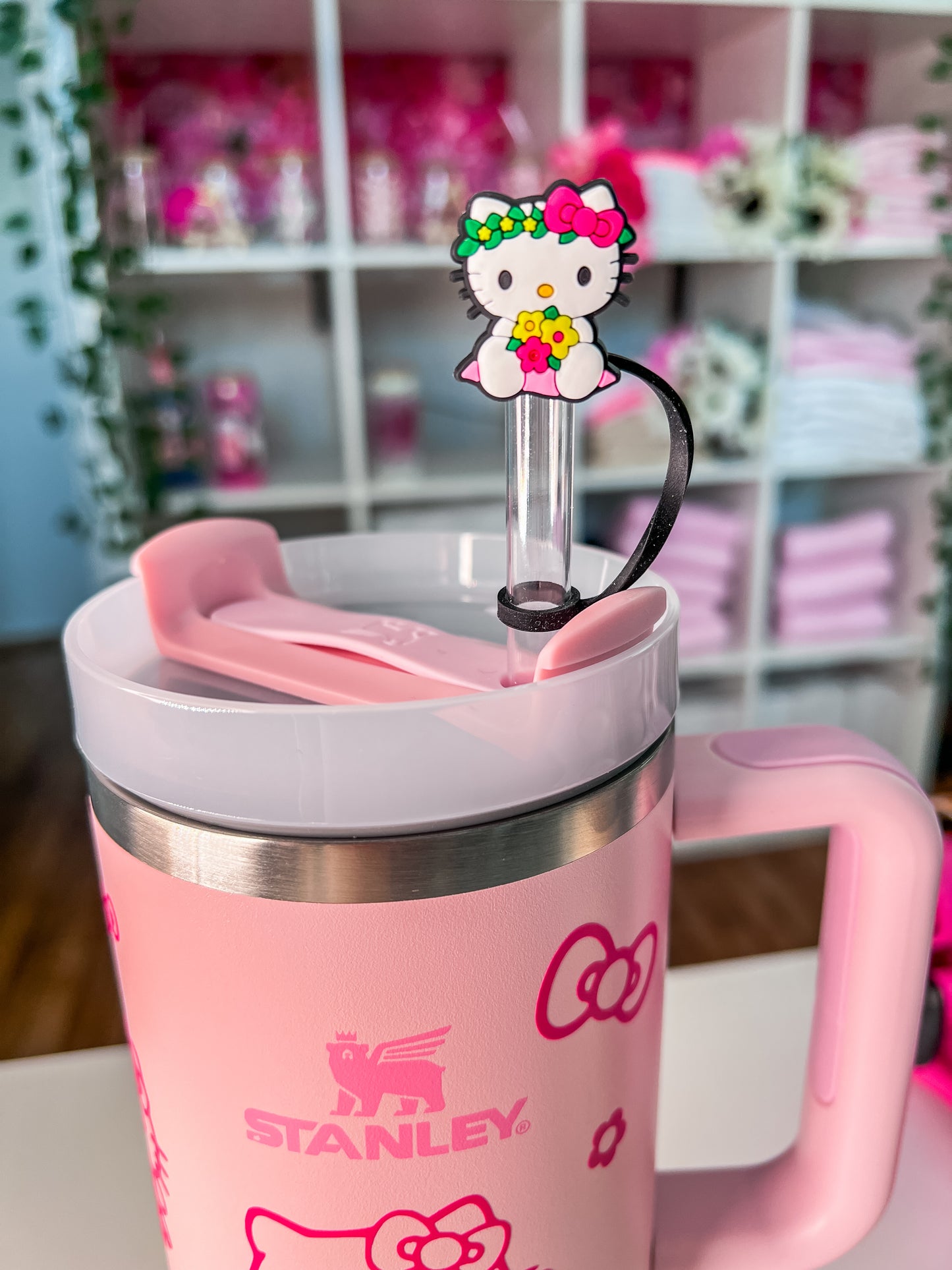 cover de pajita stanley hello kitty floral