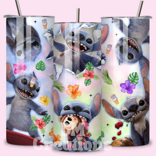 Vaso termico 20oz “Amor Aloha” – Stitch & Flores