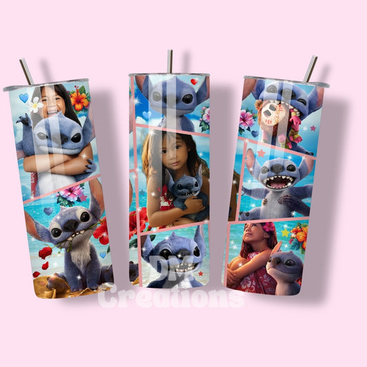 Vaso termico 20oz “Lilo & Stitch collage” – Diseño Tropical