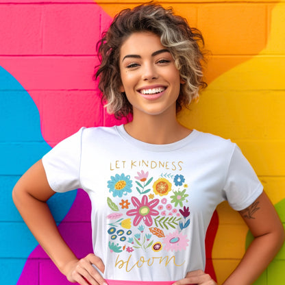 Playera de Verano Let Kindness Bloom – Estilo Coquette